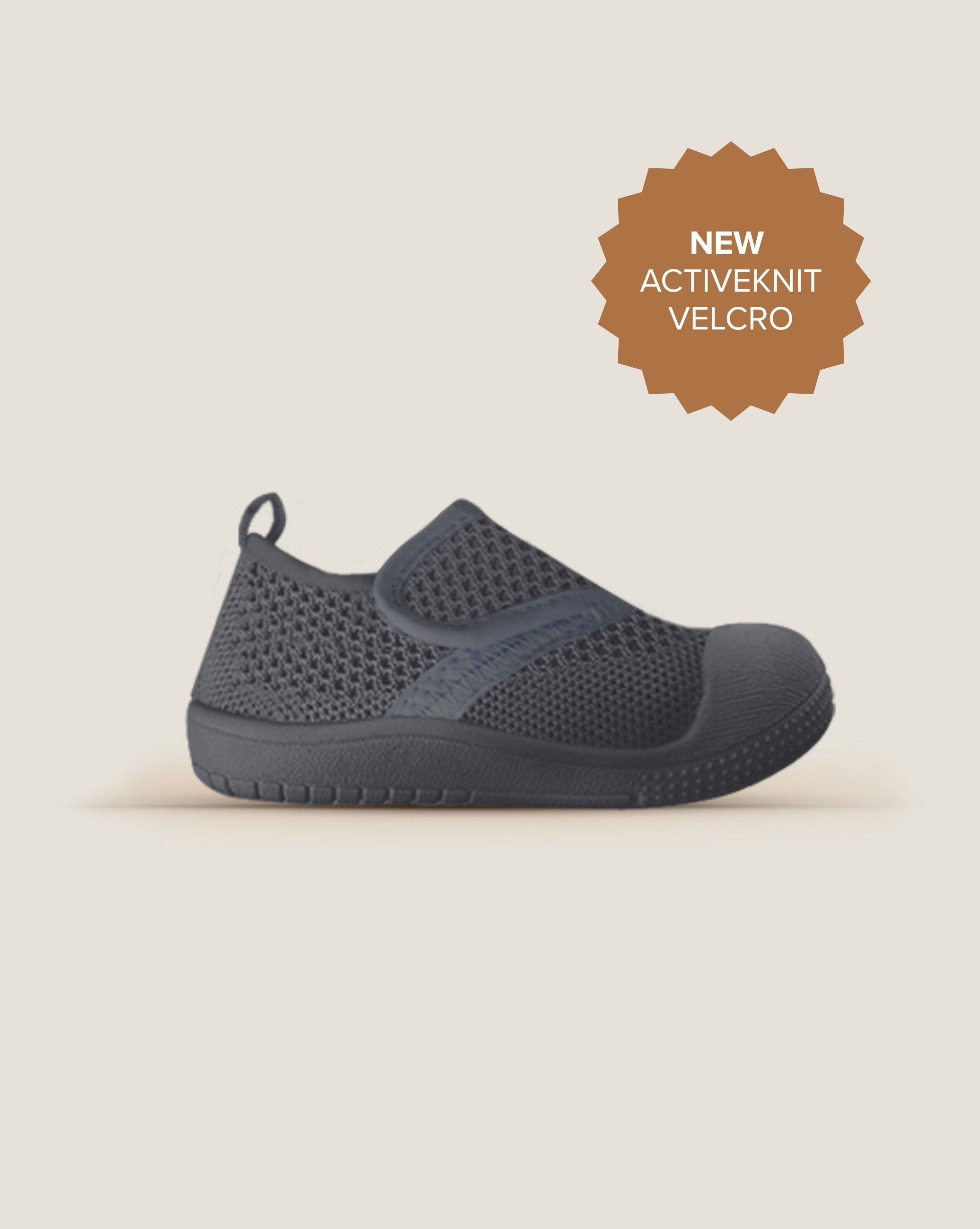 SOHLS® Active Velcro Toddler Shoe – Slate Grey