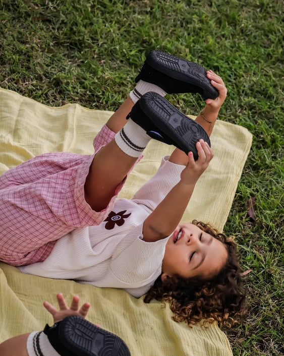 SOHLS® Velcro MOVE Toddler Shoe – Onyx Black