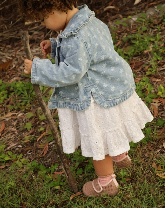 SOHLS® Velcro MOVE Toddler Shoe – Mocha Rose