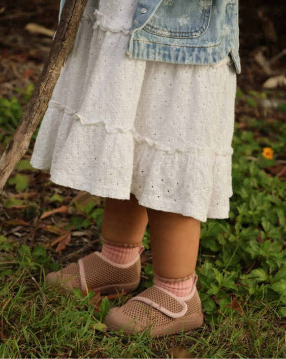 SOHLS® Velcro MOVE Toddler Shoe – Mocha Rose