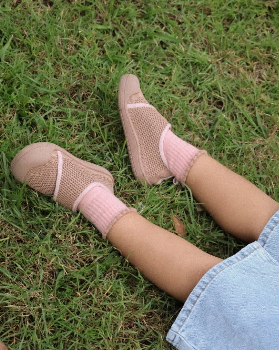 SOHLS® Velcro MOVE Toddler Shoe – Mocha Rose