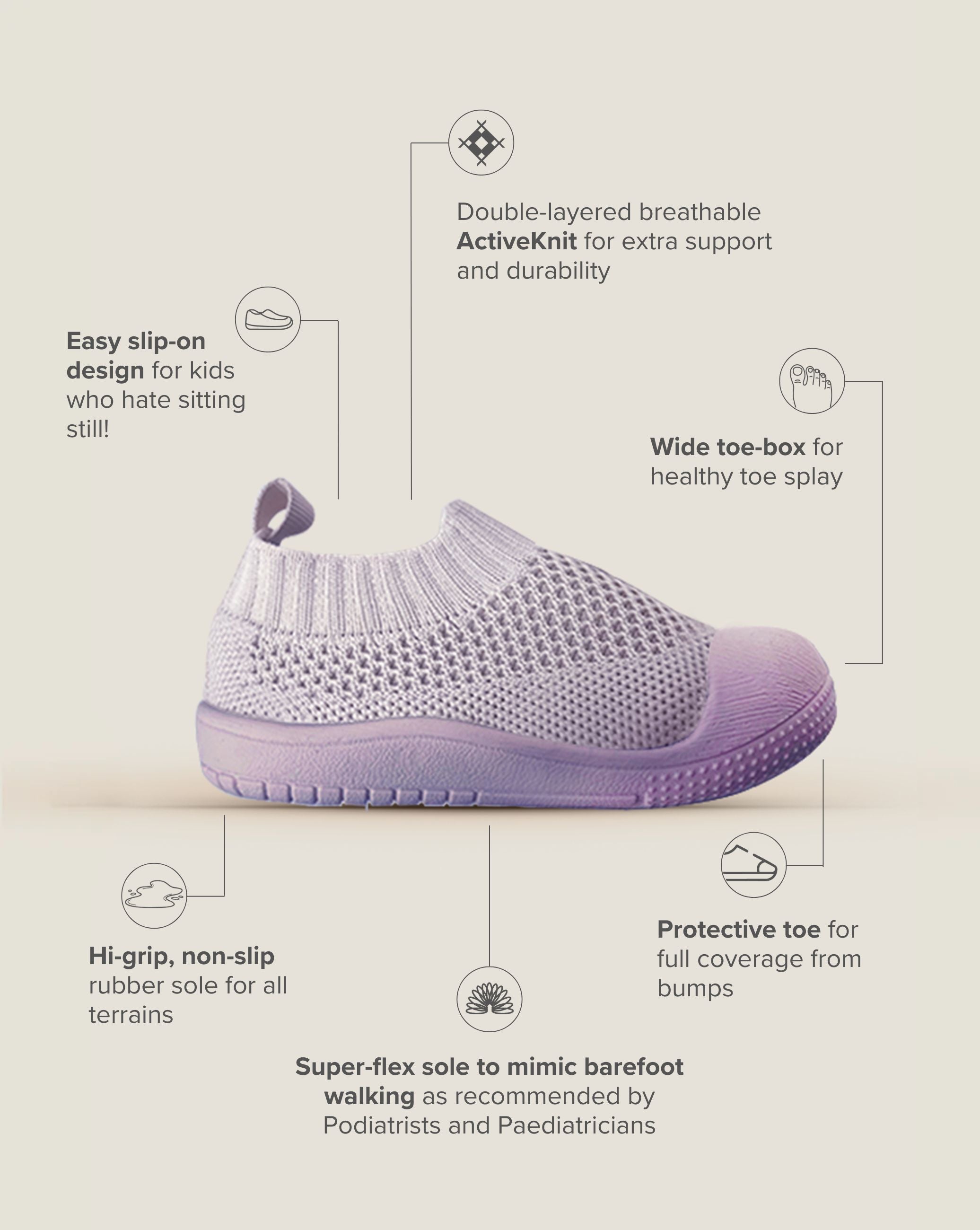 SOHLS Slip-on Toddler Shoe – Lilac Haze