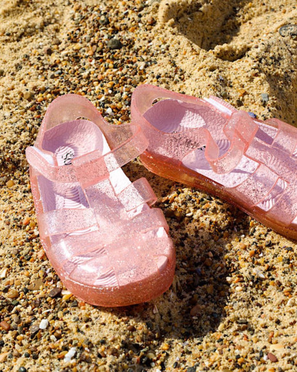 SOHLS® Kids Jelly Sandal – Pink Glitter