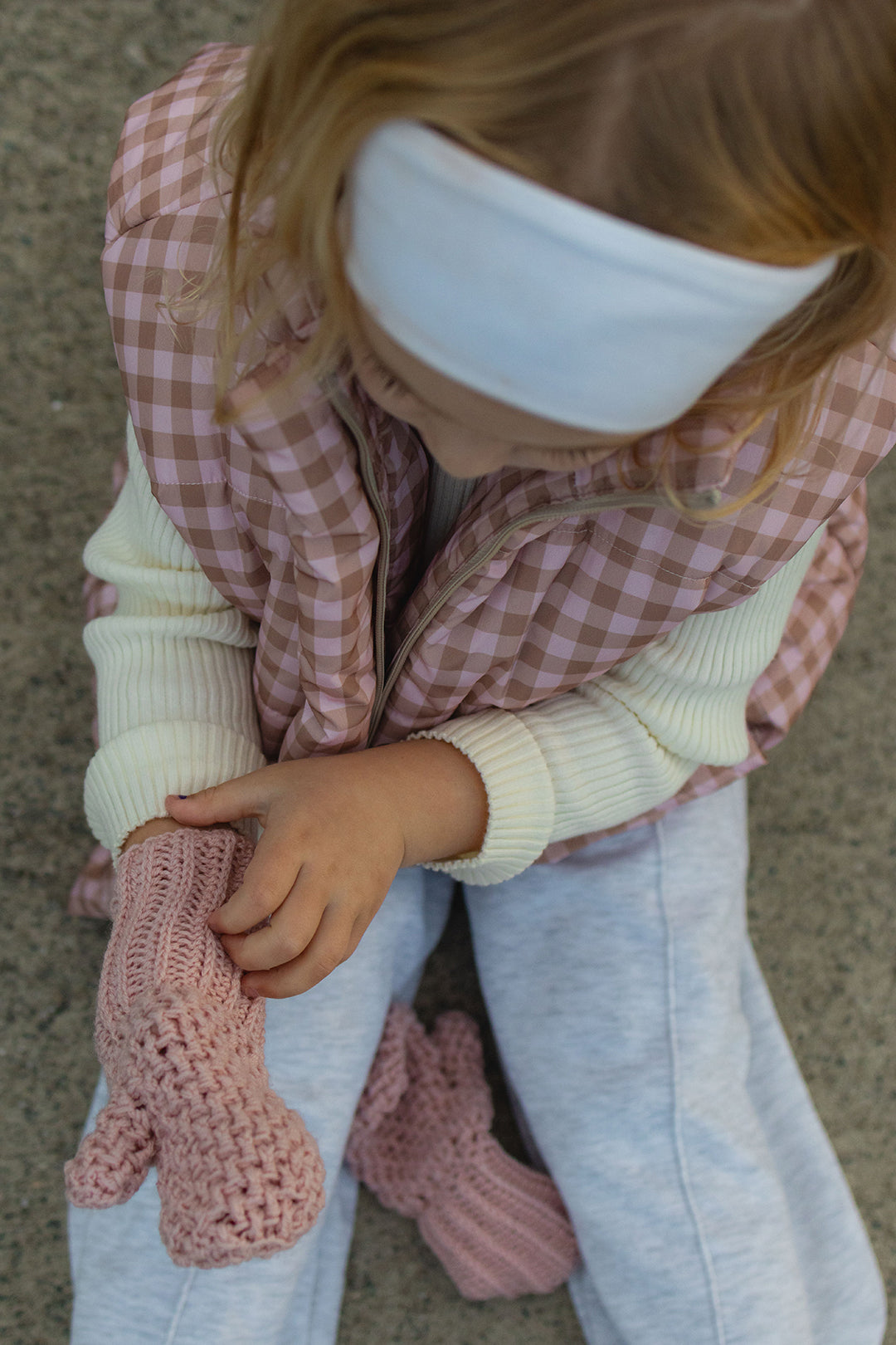 Pink Chocolate Gingham Children&