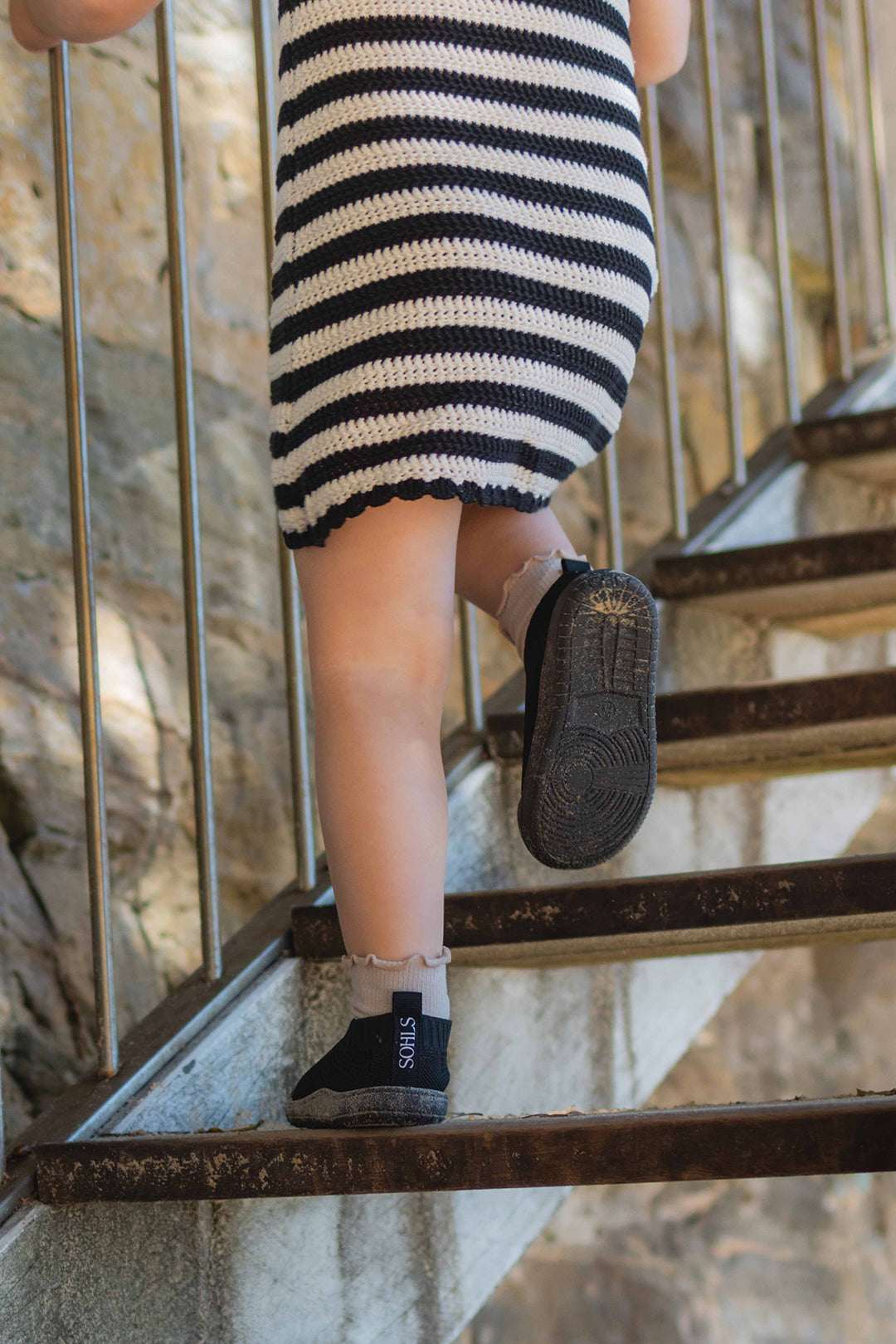 SOHLS® Slip-on Toddler Shoe – Onyx Black
