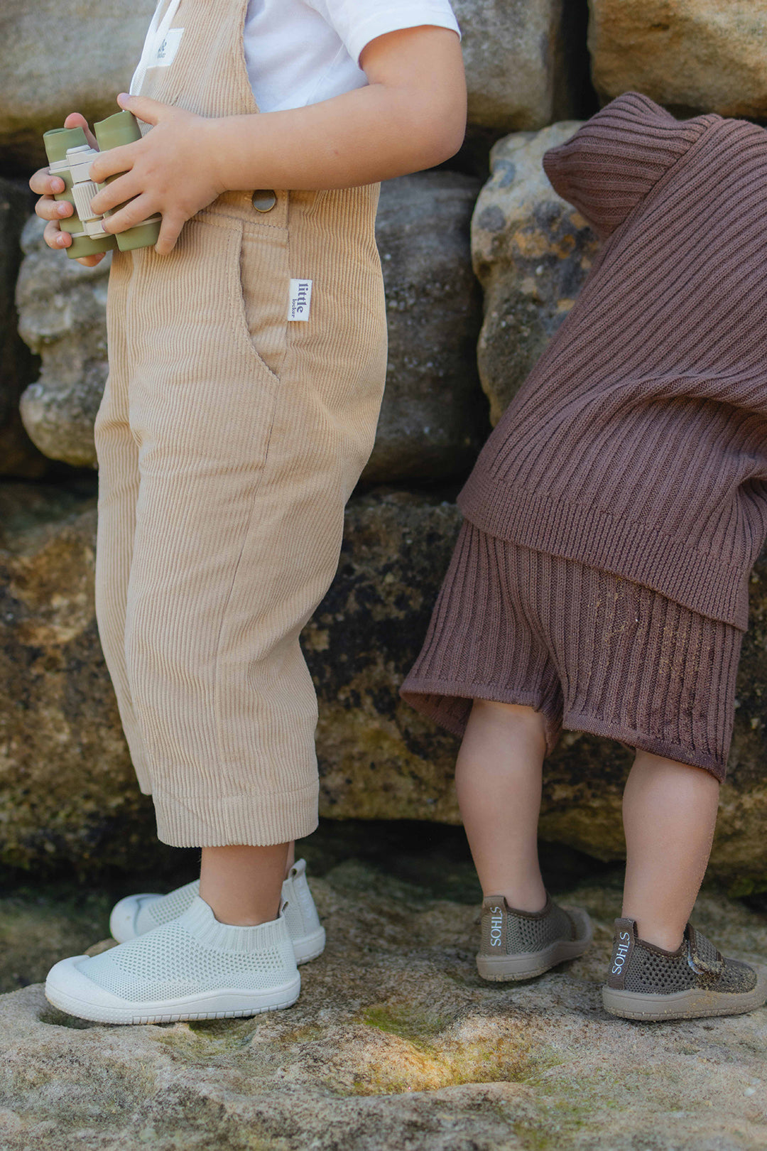 SOHLS® Slip-on Toddler Shoe – Ivory Dune