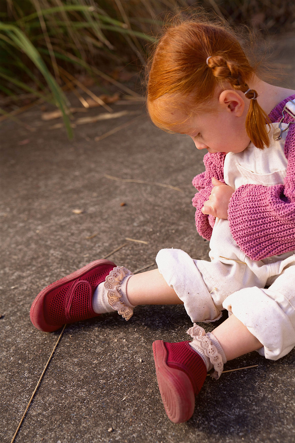 SOHLS® Active Velcro Toddler Shoe – Burgundy (Limited Edition)