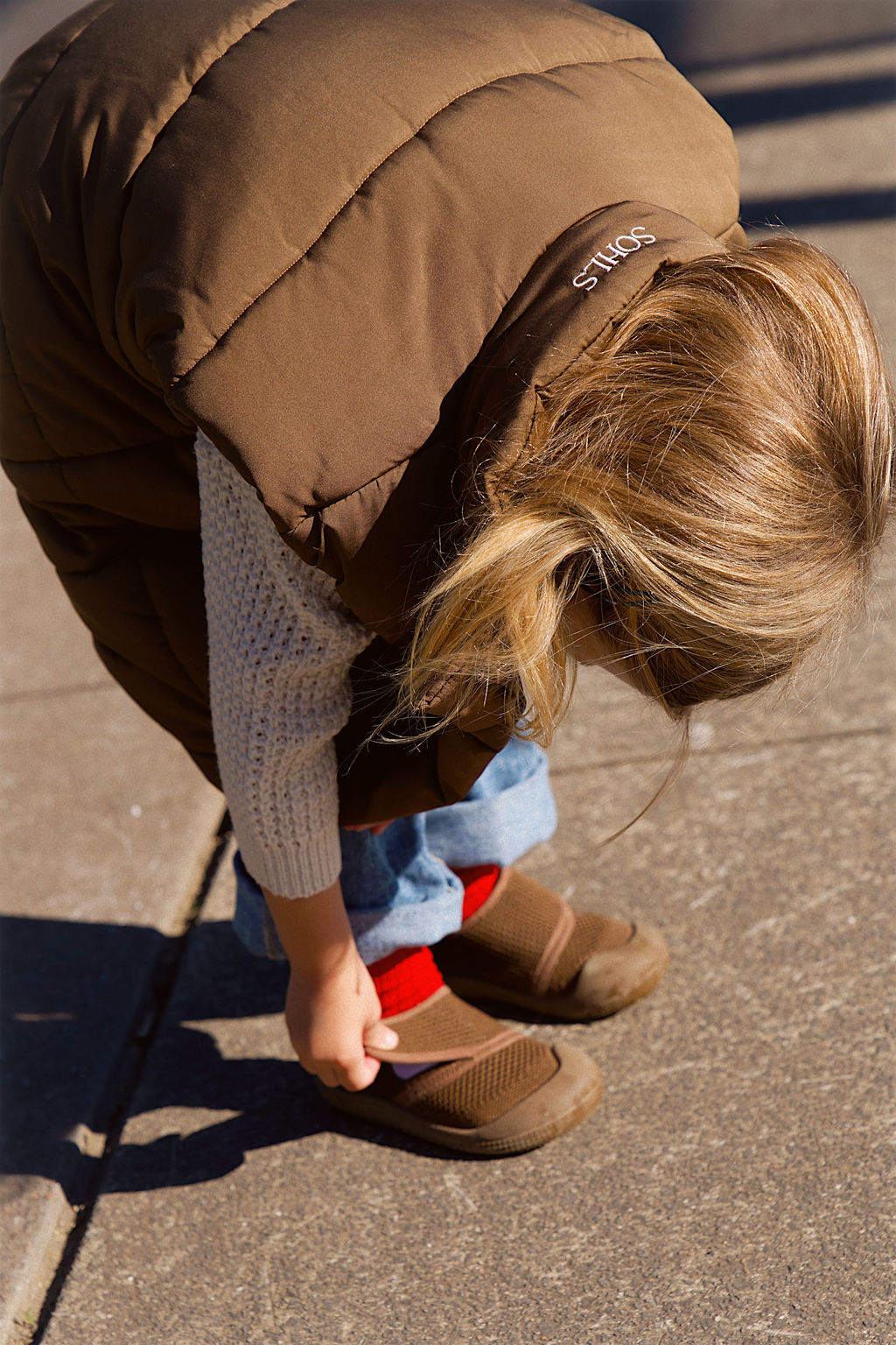 SOHLS® Active Velcro Toddler Shoe – Mudstone Brown