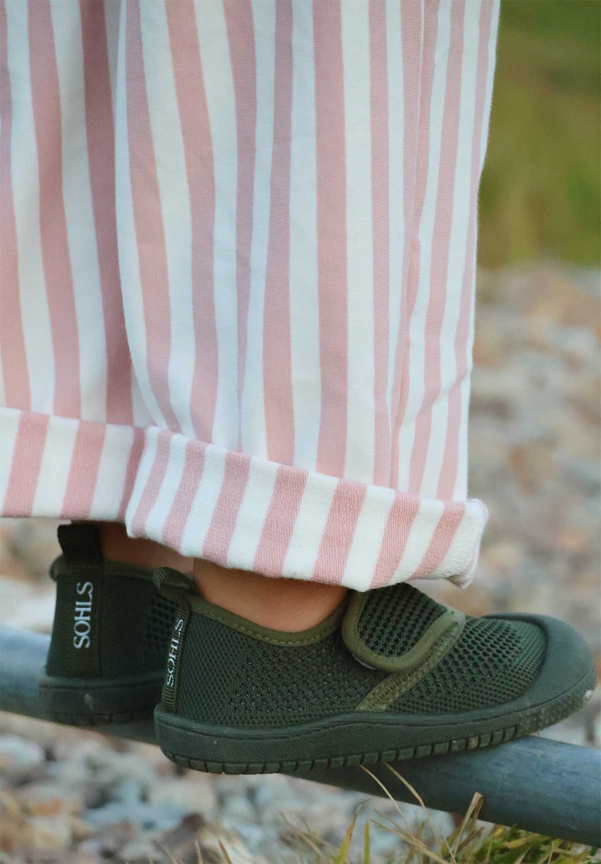 SOHLS® Active Velcro Toddler Shoe – Khaki Green (Limited Edition)