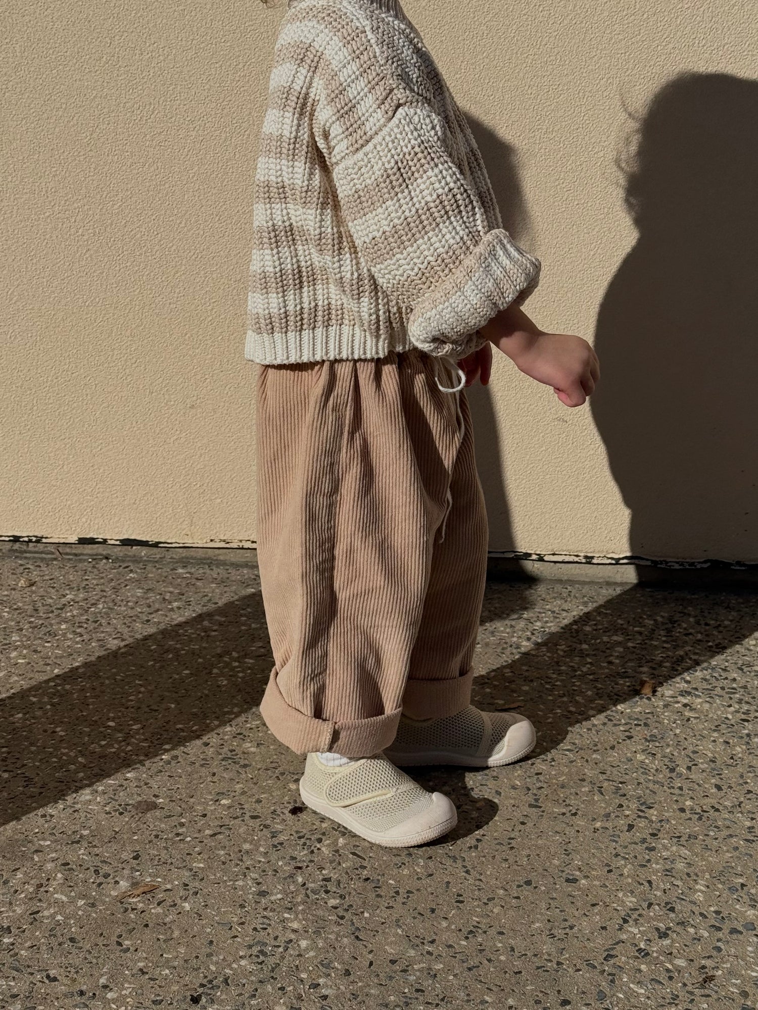 SOHLS® Active Velcro Toddler Shoe – Ivory Dune