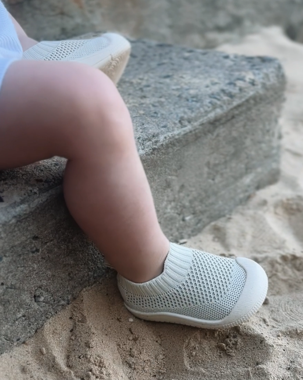 SOHLS® Slip-on Toddler Shoe – Ivory Dune