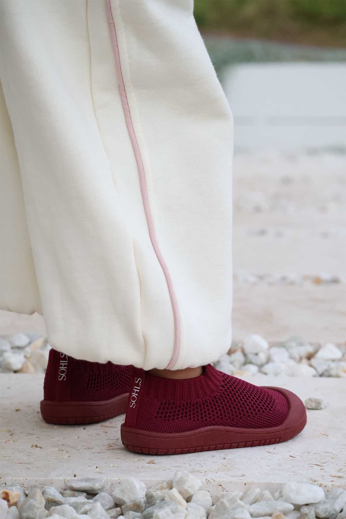 SOHLS® Slip-on Toddler Shoe – Burgundy (Limited Edition)