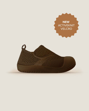 SOHLS® Active Velcro Toddler Shoe – Mudstone Brown