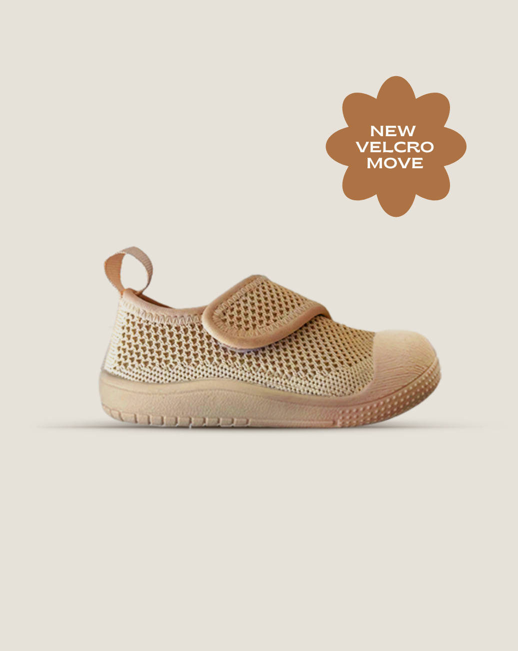 SOHLS® Velcro MOVE Toddler Shoe – Sandstone