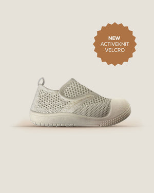 SOHLS® Active Velcro Toddler Shoe – Ivory Dune