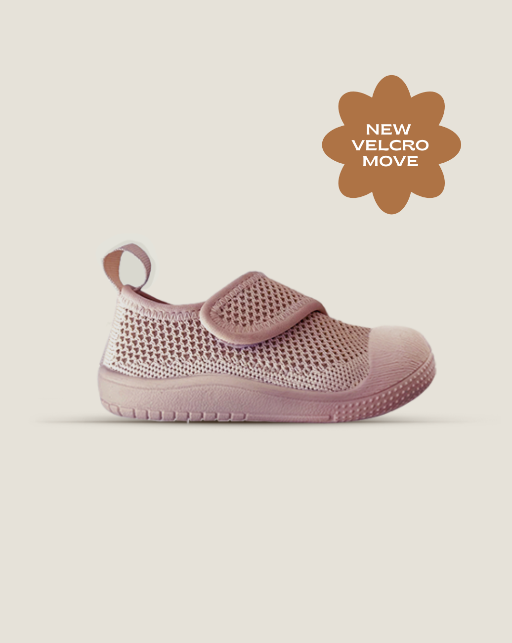 SOHLS® Velcro MOVE Toddler Shoe – Dusty Rose