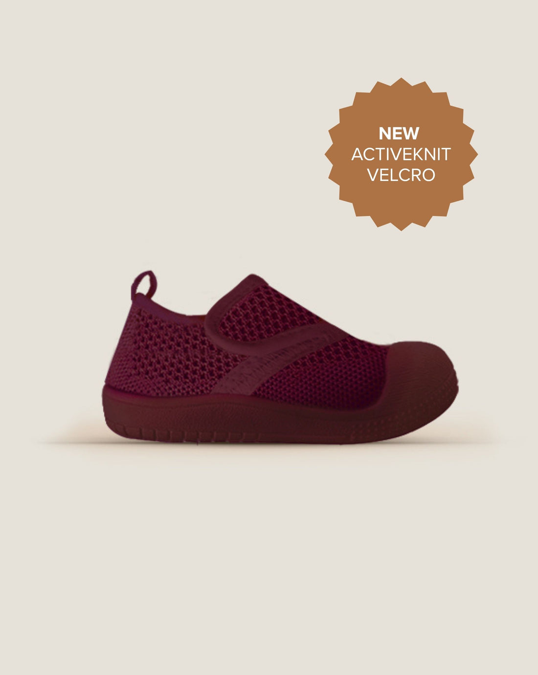 SOHLS® Active Velcro Toddler Shoe – Burgundy (Limited Edition)