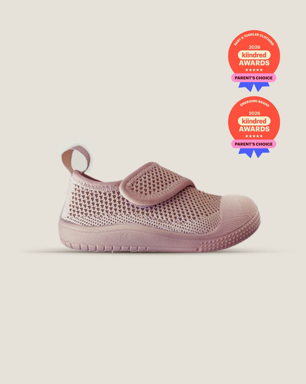 SOHLS® Velcro MOVE Toddler Shoe – Dusty Rose