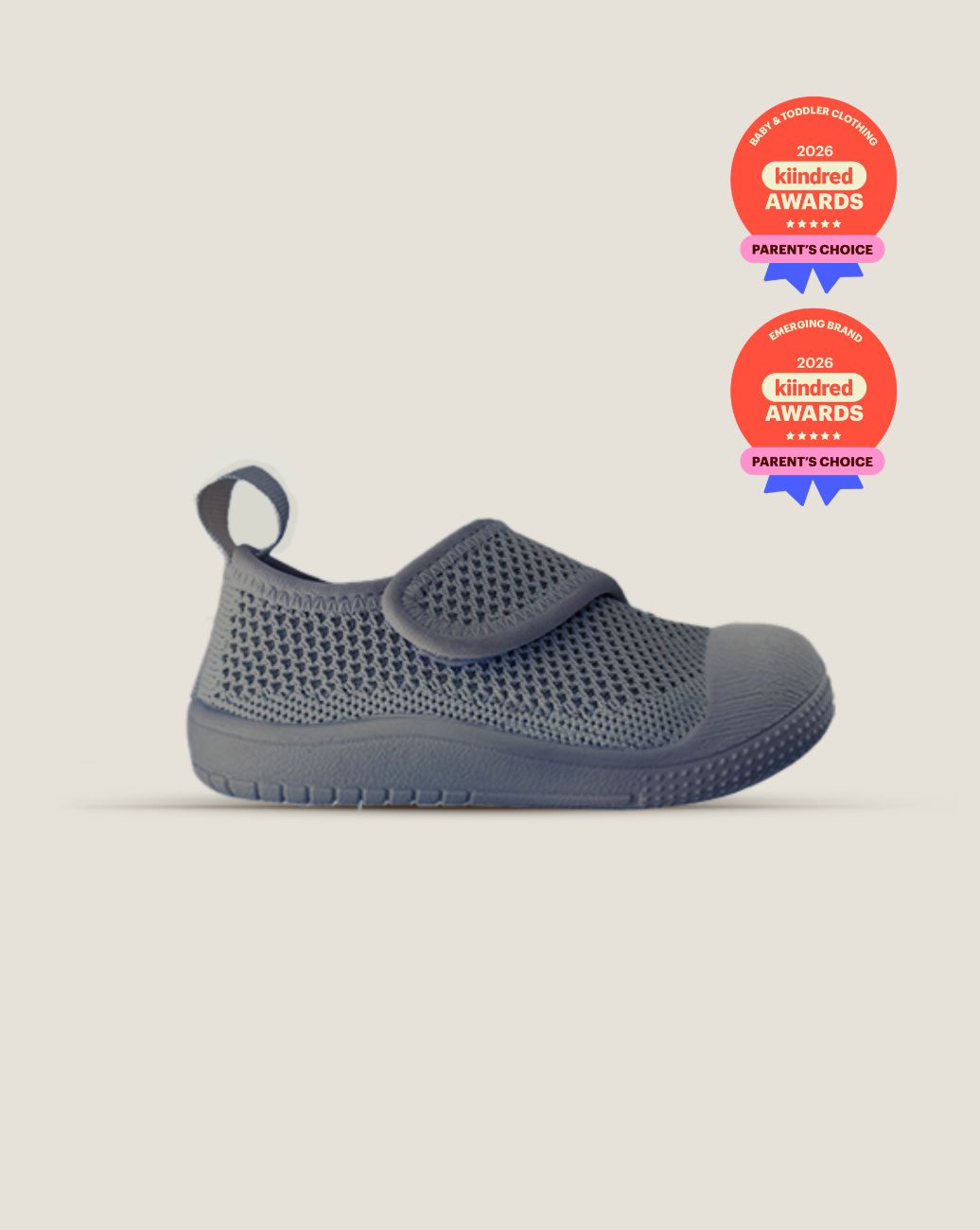 SOHLS® Velcro MOVE Toddler Shoe – Slate Grey