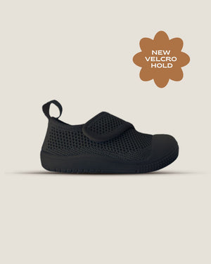 SOHLS® Velcro MOVE Toddler Shoe – Onyx Black