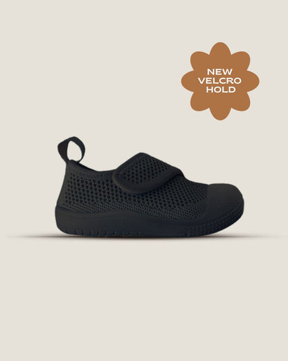 SOHLS® Velcro MOVE Toddler Shoe – Onyx Black