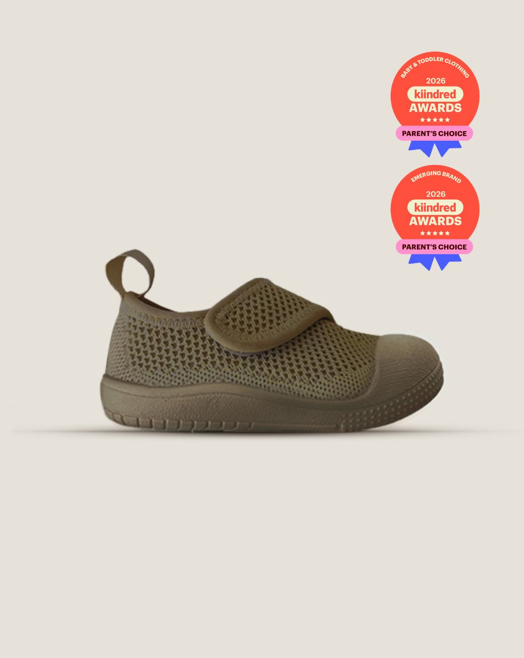 SOHLS® Velcro MOVE Toddler Shoe – Earthstone Brown