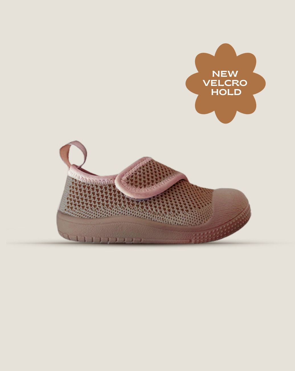 SOHLS® Velcro MOVE Toddler Shoe – Mocha Rose