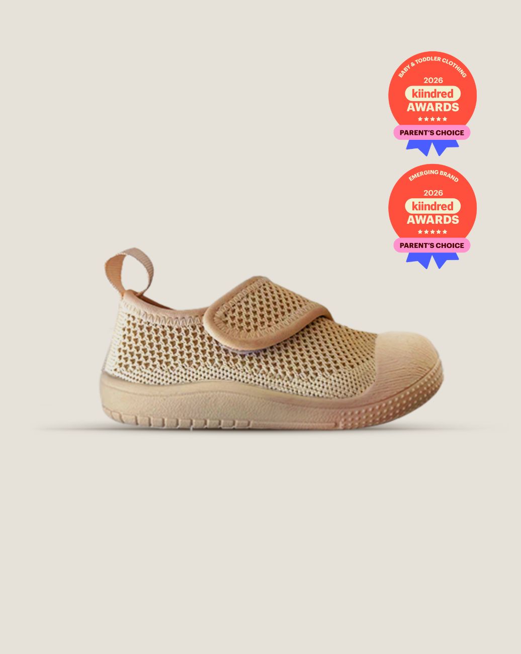 SOHLS® Velcro MOVE Toddler Shoe – Sandstone Brown