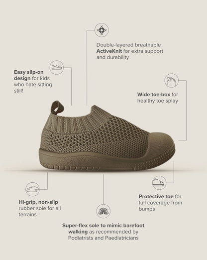 SOHLS® Slip-on Toddler Shoe – Earthstone Brown