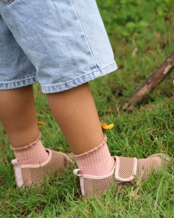 SOHLS® Velcro MOVE Toddler Shoe – Mocha Rose