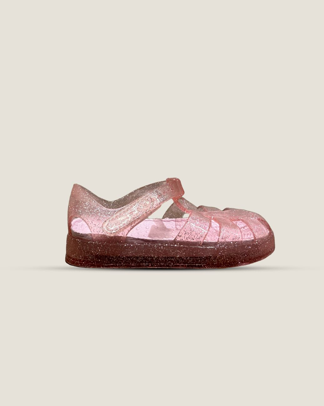 SOHLS® Kids Jelly Sandal – Pink Glitter