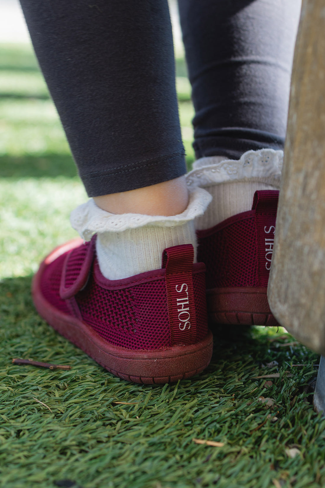 SOHLS® Active Velcro Toddler Shoe – Burgundy (Limited Edition)