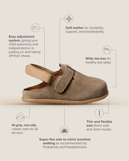 Barebound Neutral Toddler Clog | Little SOHLS