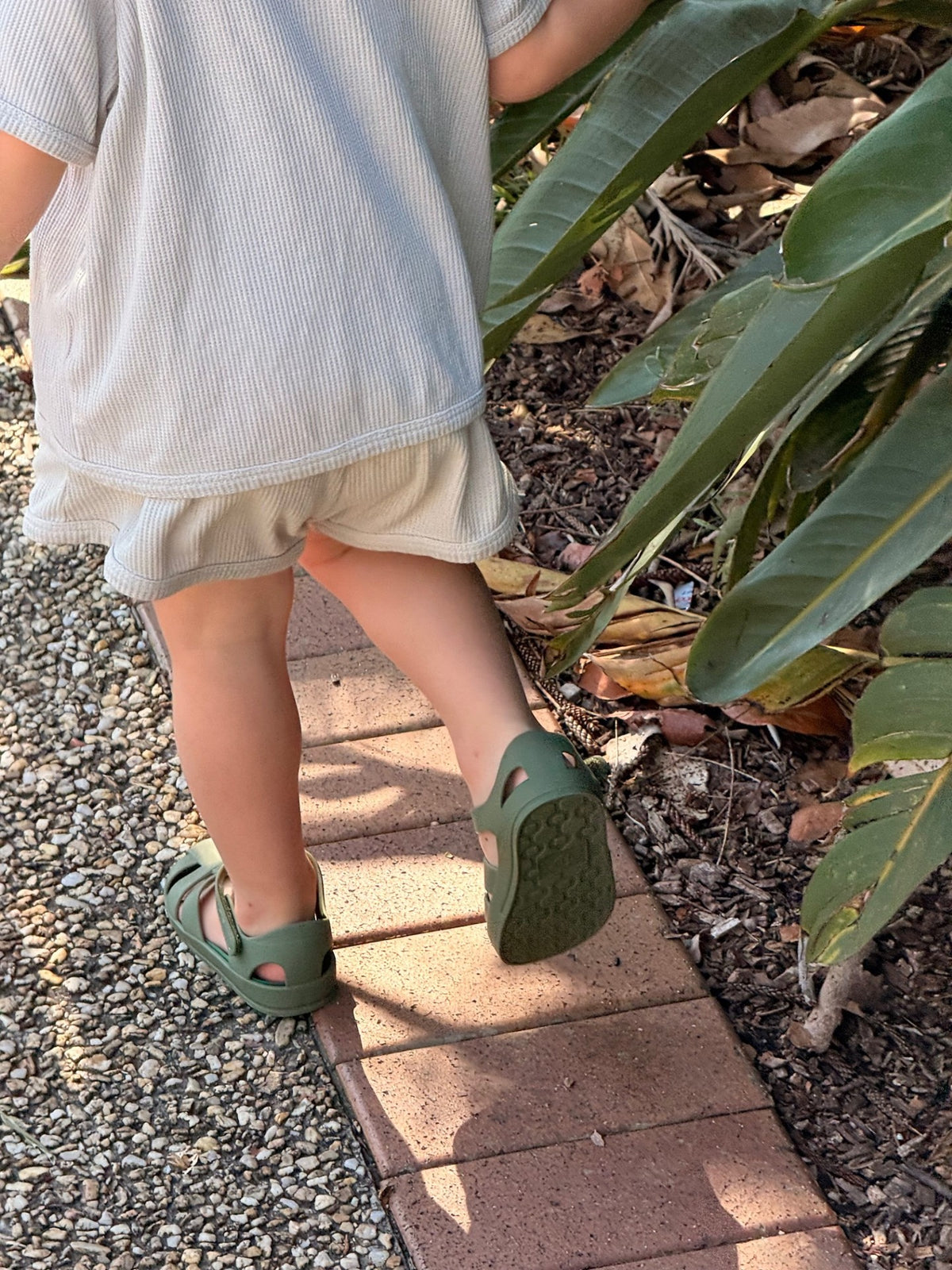 SOHLS® Kids Jelly Sandal – Olive Green